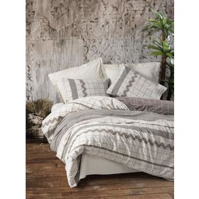 Cotton Box Aren Toprak Kahve Tek Kişilik Nevresim Takımı Seti