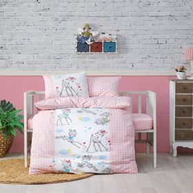 Cotton Box Bambi Pembe Bebek Nevresim Takımı