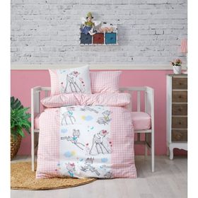 Cotton Box Bambi Pembe Bebek Nevresim Takımı