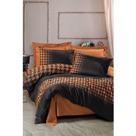 Cotton Box Barlow Saten Bakır Çift Kişilik Nevresim Takımı