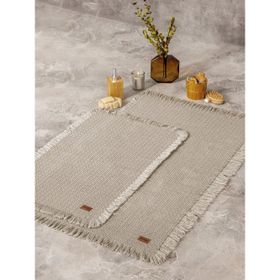 Cotton Box Bej 75x125+60x90 cm Klozet Takımı Bath Rug Set
