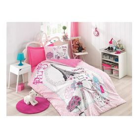 Cotton Box Best Pembe Tek Kişilik Nevresim Takımı