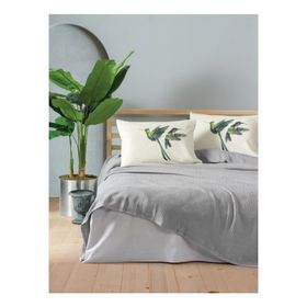 Cotton Box Bond Merops Gri Çift Kişilik Pike Takımı