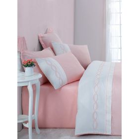 Cotton Box Brode Çift Kişilik Saten Nevresim Takımı