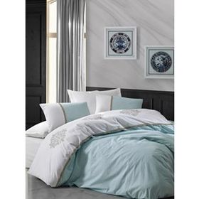Cotton Box Brode Mint Ranforce Çift Kişilik Nevresim Takımı