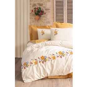 Cotton Box Brode Pamuya Hardal Ranforce Çift Kişilik Nevresim Takımı