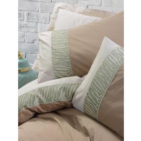 Cotton Box Brode Ranforce Beldon Vizon Çift Kişilik Nevresim Takımı
