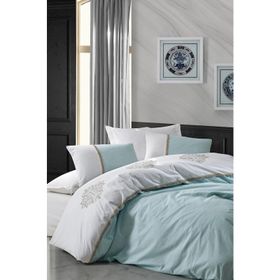 Cotton Box Brode Ranforce Carel Mint Nevresim Takımı
