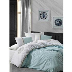 Cotton Box Brode Ranforce Carel Mint Nevresim Takımı