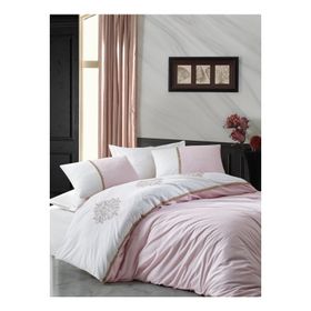 Cotton Box Brode Ranforce Carel Pudra Çift Kişilik Nevresim Takımı