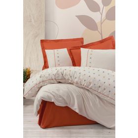Cotton Box Brode Ranforce Joli Kiremit Çift Kişilik Nevresim Takımı