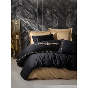 Cotton Box Brode Saten Gloria Gold Çift Kişilik Nevresim Takımı