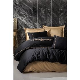 Cotton Box Brode Saten Gloria Gold Çift Kişilik Nevresim Takımı