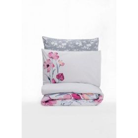 Cotton Box Carla Gri Tek Kişilik 160x220 cm Nevresim Takımı