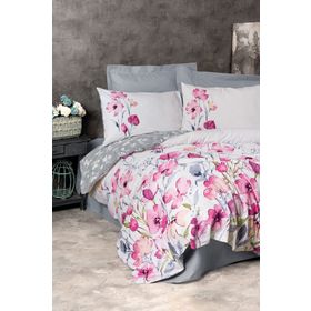 Cotton Box Carla Gri Tek Kişilik 160x220 cm Nevresim Takımı