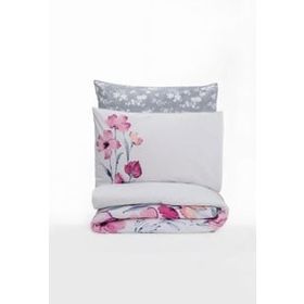 Cotton Box Carla Gri Tek Kişilik 160x220 cm Nevresim Takımı