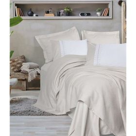 Cotton Box Chaste Lusso Bambu Çift Kişilik Taş Pike Takımı