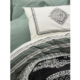 Cotton Box Çift Hardy Yeşil Çift Kişilik Battaniyeli Nevresim Takımı