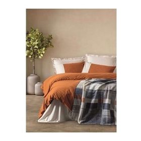 Cotton Box Clement Tarçın Comfy Pamuk Battaniyeli Tek Kişilik Nevresim Takımı