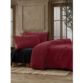 Cotton Box Crash Bordo Çift Kişilik Nevresim Takım