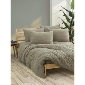 Cotton Box Crepe Penye Vizon Lastikli Çift Kişilik Çarşaflı Nevresim Takımı