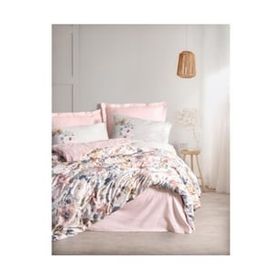 Cotton Box Dalya Pudra Çift Kişilik Saten 200x220 cm Nevresim Takımı