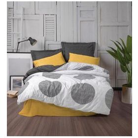 Cotton Box Dappled Modern Sarı Çift Kişilik Nevresim Takımı