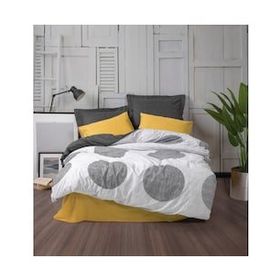 Cotton Box Dappled Modern Sarı Tek Kişilik Nevresim Takımı