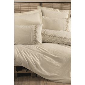 Cotton Box Darian Cotton Keten Çift Kişilik Nevresim Takımı