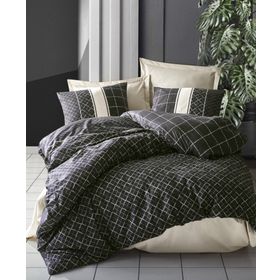 Cotton Box Dark Antre Bej Ranforce Çift Kişilik Nevresim Takımı