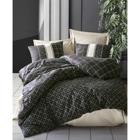 Cotton Box Dark Antre Bej Ranforce Çift Kişilik Nevresim Takımı
