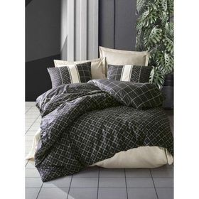 Cotton Box Dark Antre Bej Ranforce Çift Kişilik Nevresim Takımı