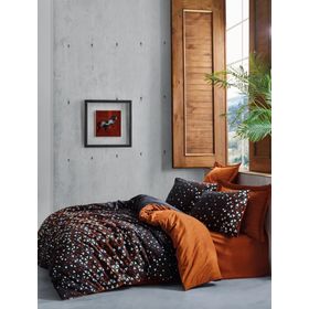 Cotton Box Dark Çift Kişilik Colin Tarçın Nevresim Takımı
