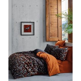Cotton Box Dark Colin Tarçın Tek Kişilik 160x220 cm Nevresim Takımı