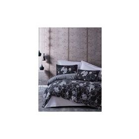 Cotton Box Dark Ranforce Çift Kişilik Round Gri Nevresim Takımı