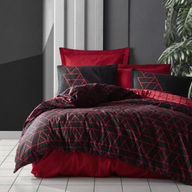 Cotton Box Dark Shadow Bordo Çift Kişilik Nevresim Takımı