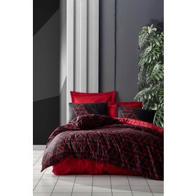 Cotton Box Dark Shadow Bordo Çift Kişilik Nevresim Takımı