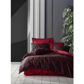 Cotton Box Dark Shadow Bordo Çift Kişilik Nevresim Takımı