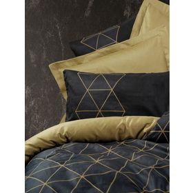Cotton Box Dark Veta Gold Çift Kişilik Nevresim Takımı