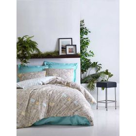 Cotton Box Dotted Turkuaz Nevresim Takımı Çift Kişilik
