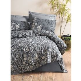 Cotton Box Dual Comely Antrasit Çift Kişilik 200x220 cm Nevresim Takımı
