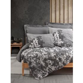 Cotton Box Dual Lunt Antrasit Çift Kişilik Nevresim Takımı