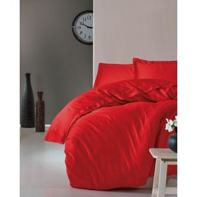 Cotton Box Elegant Kırmızı Çift Kişilik Saten Nevresim Takımı