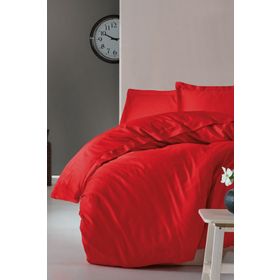 Cotton Box Elegant Kırmızı Çift Kişilik Saten Nevresim Takımı