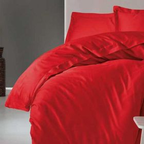 Cotton Box Elegant Kırmızı Çift Kişilik Saten Nevresim Takımı