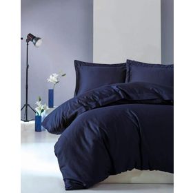 Cotton Box Elegant Lacivert Çift Kişilik Nevresim Takımı