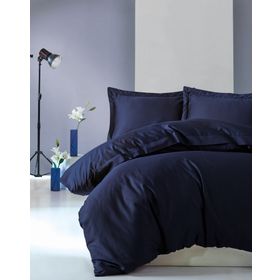 Cotton Box Elegant Lacivert Çift Kişilik Nevresim Takımı