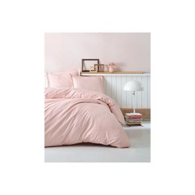Cotton Box Elegant Stipe Turkuaz Çift Kişilik Nevresim Takımı