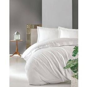 Cotton Box Elegante Saten Beyaz Tek Kişilik Nevresim Takımı