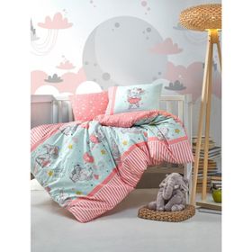 Cotton Box Elephant Pembe Bebek Nevresim Takımı